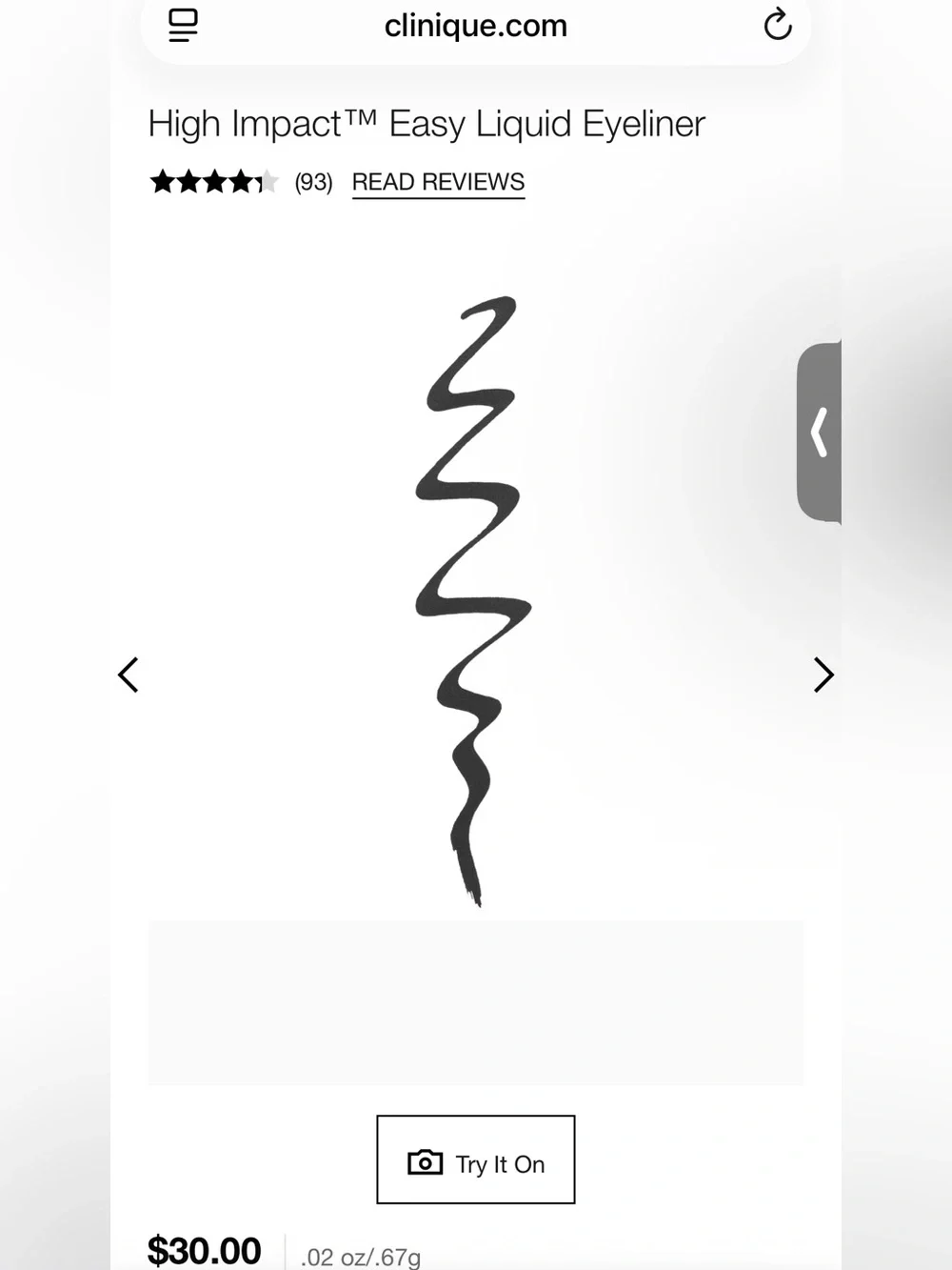 Clinique High Impact Easy Liquid Liner - Black